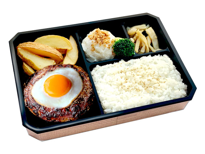 目玉焼きハンバーグ弁当