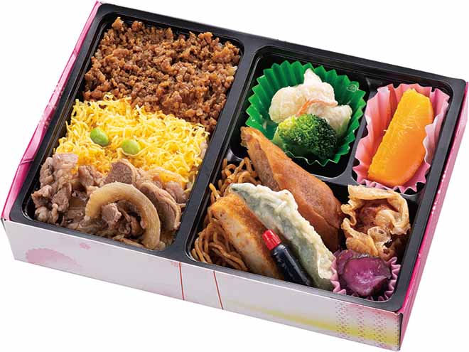 肉めし三色弁当